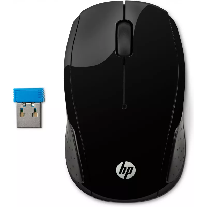 HP Wireless hiir 200, kahekäeline, optiline, RF-juhtmevaba, 1000 DPI, must