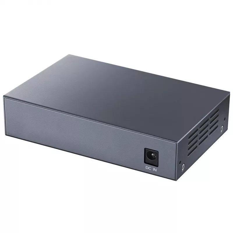 Võrgukommutaator Cudy GS1005P — 5-pordine Gigabit Ethernet 4 PoE-pordiga, 60 W koguvõimsus, metallkorpus, rack-paigaldatav