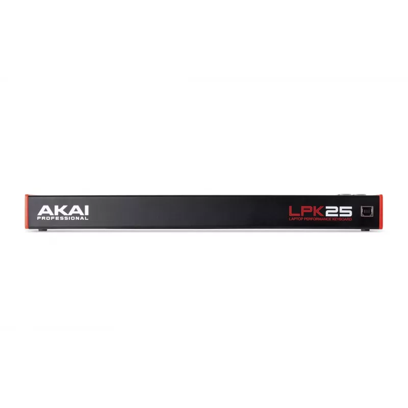 AKAI LPK25 MKII 25-klahviga USB-toitega mini MIDI-klaviatuur — oktavinihe, arpedžaator, 6 nuppu, punane