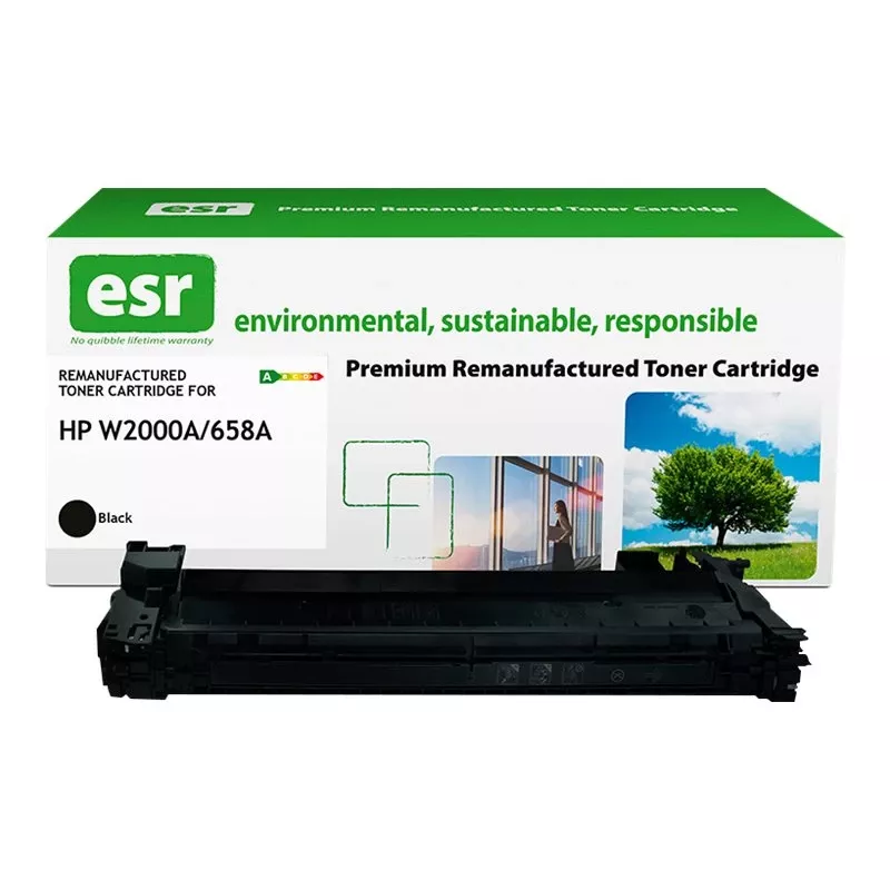 ESR-i toonerikassett, ühilduv HP W2000A-ga, must, taastatud, 7000 lehekülge