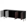 Cama 4D CORTINA kummut 200x40x81 must/pähkel