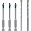 Bosch EXPERT HEX-9 kõvakeraamika puuriterade komplekt 5 tk