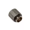 Bitspower Adapter G1/4 tolli AG kuni G1/4 tolli IG - 15 mm, must läikiv