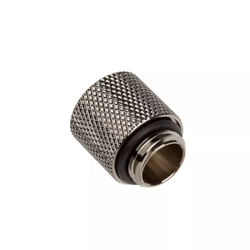 Bitspower Adapter G1/4 tolli AG kuni G1/4 tolli IG - 15 mm, must läikiv