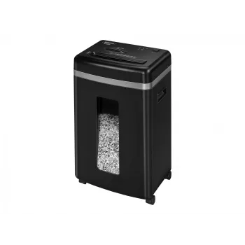 Paberipurustaja Fellowes Powershred 450M Micro-cut, 9-leheline mahutavus, 2 x 12 mm, 22 l prügikast, must