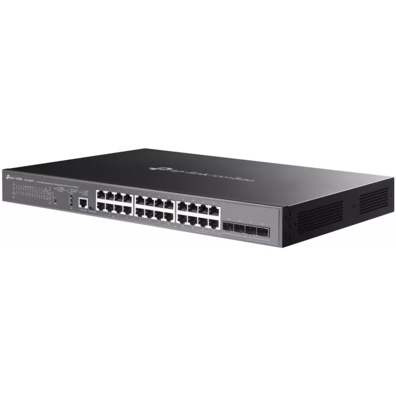 TP-Link SG5428XMPP võrgukommutaator Hallatav L3 Gigabit Ethernet (10/100/1000) Power over Ethernet (PoE) Must
