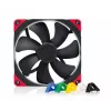 140 mm Noctua NF-A14 PWM chromax.Must.swap korpuse ventilaator, 12V, 300–1500 RPM, PWM, 140.2 m³/h, 24.6 dB