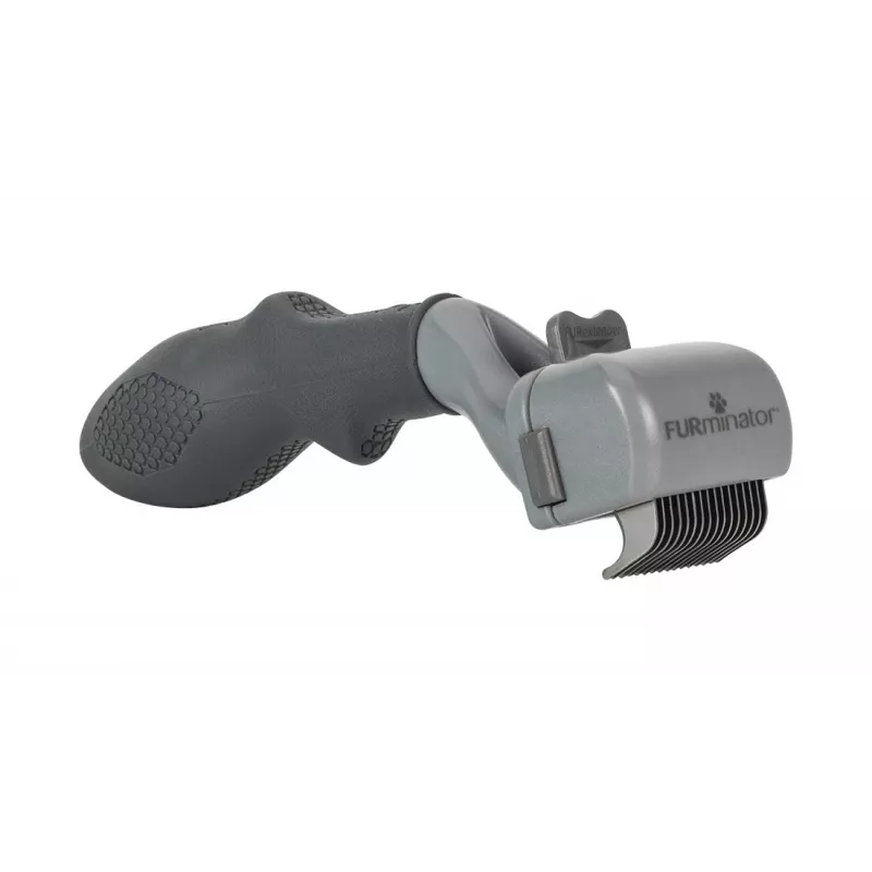 Deshedder FURminator Adjustable — kassidele ja koertele, roostevabast terasest tera, ergonoomiline libisemiskindel käepide, 185 g, kõik karvkatte tüübid