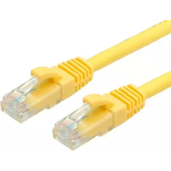 VALUE – Paranduskaabel – RJ-45 (M) kuni RJ-45 (M) – 3 m – UTP – CAT 6a – Vormitud, takerdumisvastane – Kollane, RAL 1004 (21.99.1433)