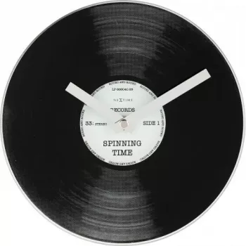 NeXtime kell 5163 Little Spinning Time, Ø20 cm, Sein, Must