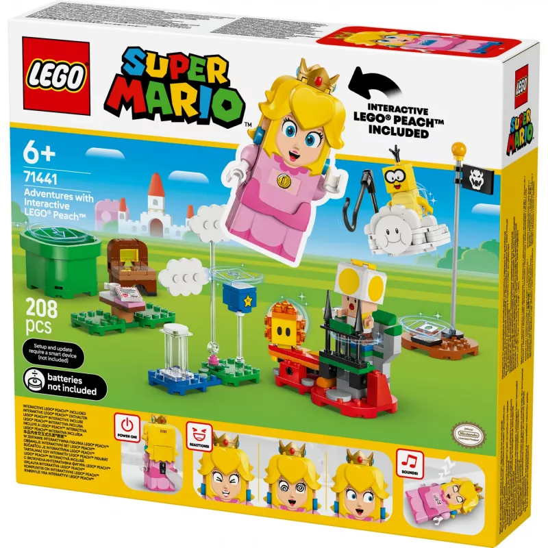 LEGO 71441 Super Mario interaktiivne LEGO Peach kujukese komplekt, ühildub LEGO süsteemiga