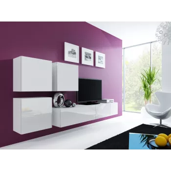 Cama Square Kapp VIGO 50/50/30 valge/valge läikiv