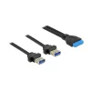 USB-kaabel DeLOCK 85244 0,8 m Must