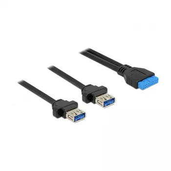 USB-kaabel DeLOCK 85244 0,8 m Must