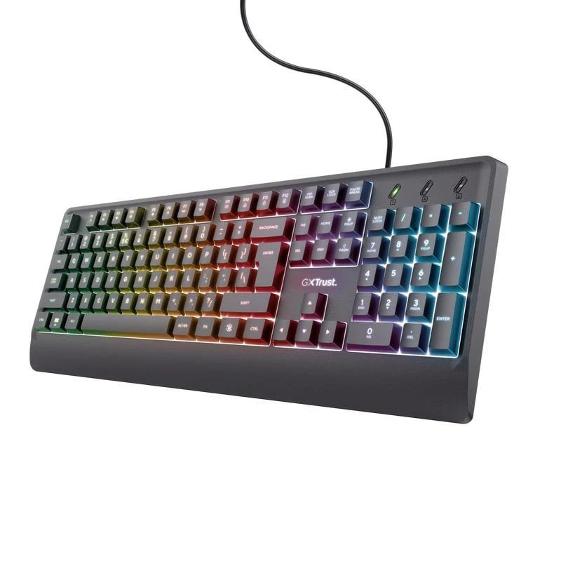 Trust GXT 792 QUADROX klaviatuur Hiir kaasas Mängimine USB QWERTY US English Must