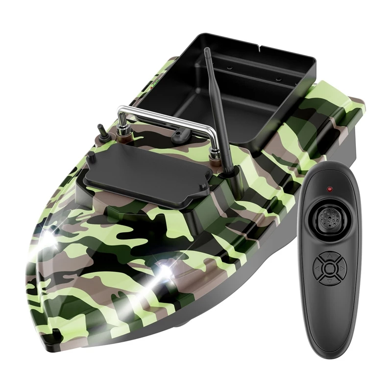 Söödapaat Flytec V050 12000mAh akuga, camo roheline — raadio teel juhitav söödapaat