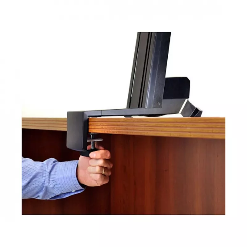 Multimeediumialus ERGOTRON WorkFit-S Single HD koos tööpinnaga+ — Must, kõrguse reguleerimine 58 cm, maksimaalne koormus 13,2 kg, ekraanidele kuni 30 tolli