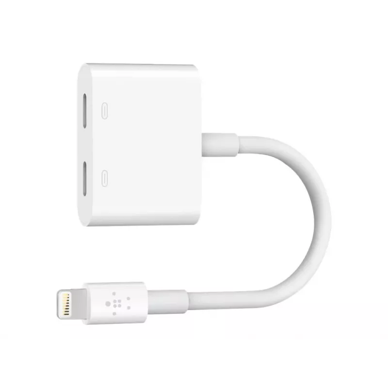 Belkin | Lightning Audio + Charge RockStar kaabel, 11.5 cm, Valge | F8J198btWHT