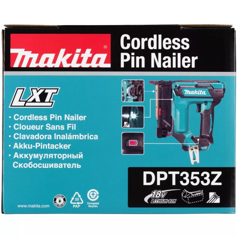 Makita DPT353Z naelapüstol/klammerdaja aku