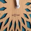 NeXtime klok 3149tq Sun Large, Ø50 cm, Seinale, Türkiis
