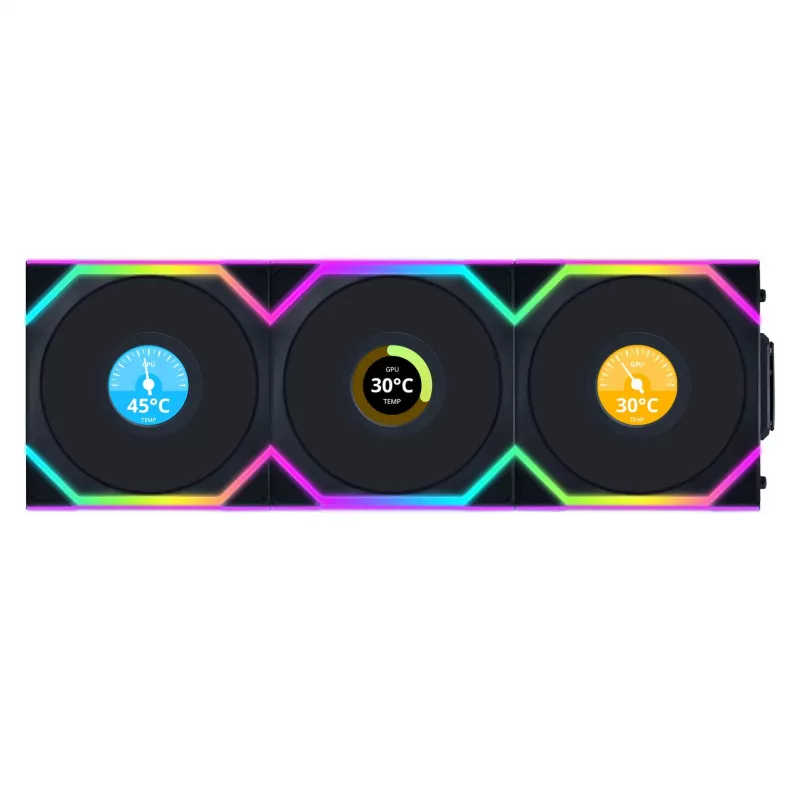 Fan Lian Li UNI FAN SL Wireless LCD 120 Must 3 tk