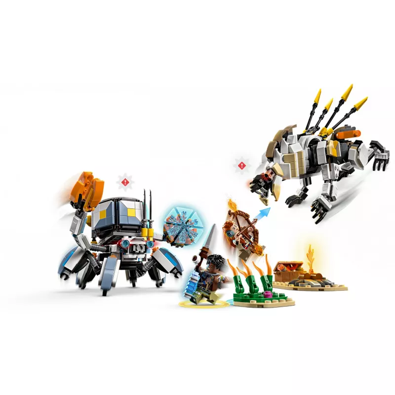 LEGO komplekt Horizon Adventures 77037 – Aloy ja Varl vs Shell-Walker ja Sawtooth, 768 tk, 2 minifiguuri