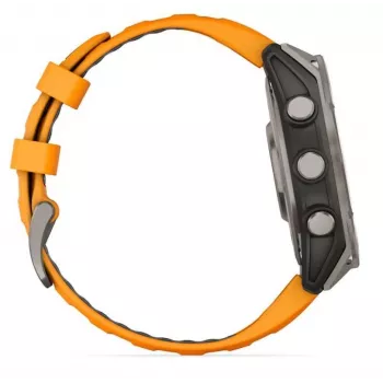 Garmin Fenix 8 3.56 cm (1.4) AMOLED 51 mm Digitaalne 454 x 454 pikslit Puuteekraan Titaan Wi-Fi GPS (satelliit)