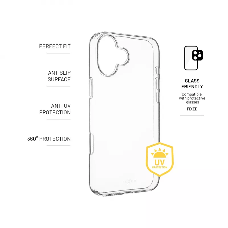 FIXED Story AntiUV tagakaas Apple iPhone 16 Plus TPU läbipaistev