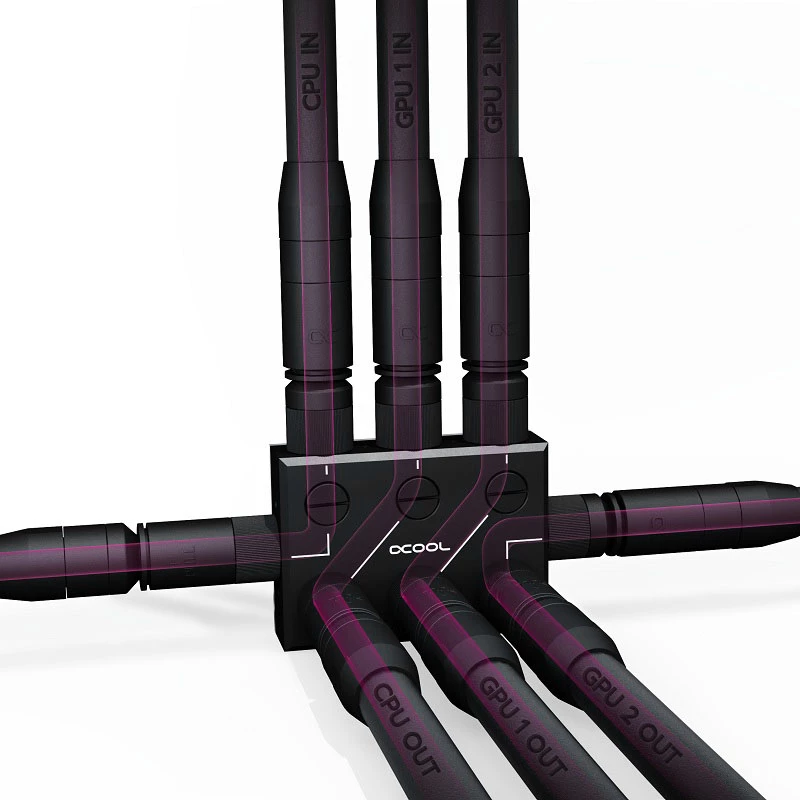 Voolikuühendus Alphacool 12994 Atsetaal Must 78 mm