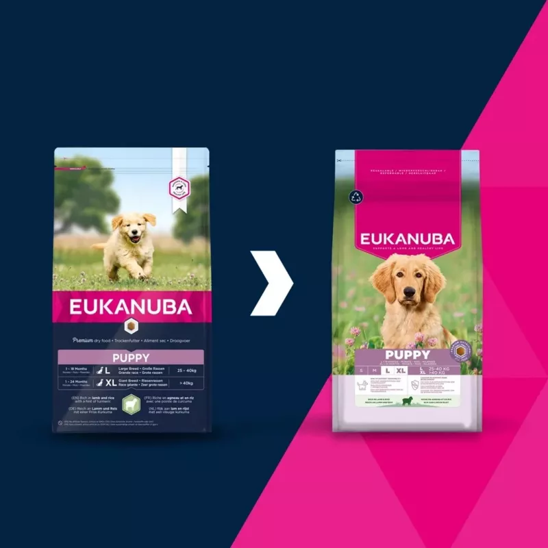 EUKANUBA Puppy L XL rikas lammaste ja riisi sisaldusega - kuiv koeratoit - 12kg