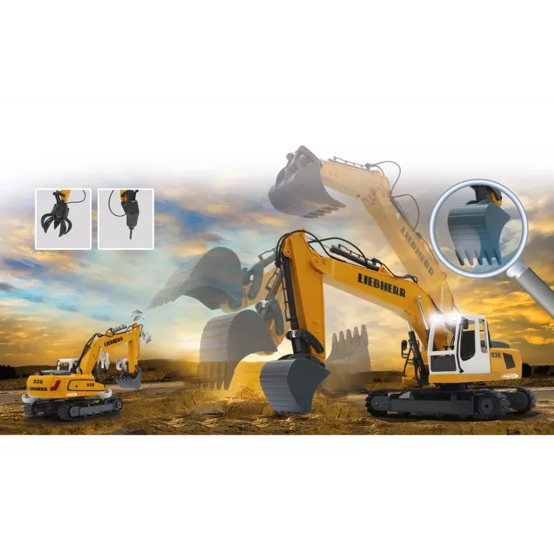 JAMARA Liebherr R936, ekskavaator, 1:20, alates 8. eluaastast, 1,22 kg