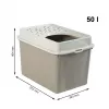 rotho Berty Eco Cappuccino kassiliivakast — teknopolümeer, 50 L, 572×393×404 mm, BPA-vaba, 1 kg
