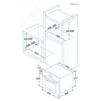 Sisseehitatav ahi Edesa EOE-5020 X, elektriahi