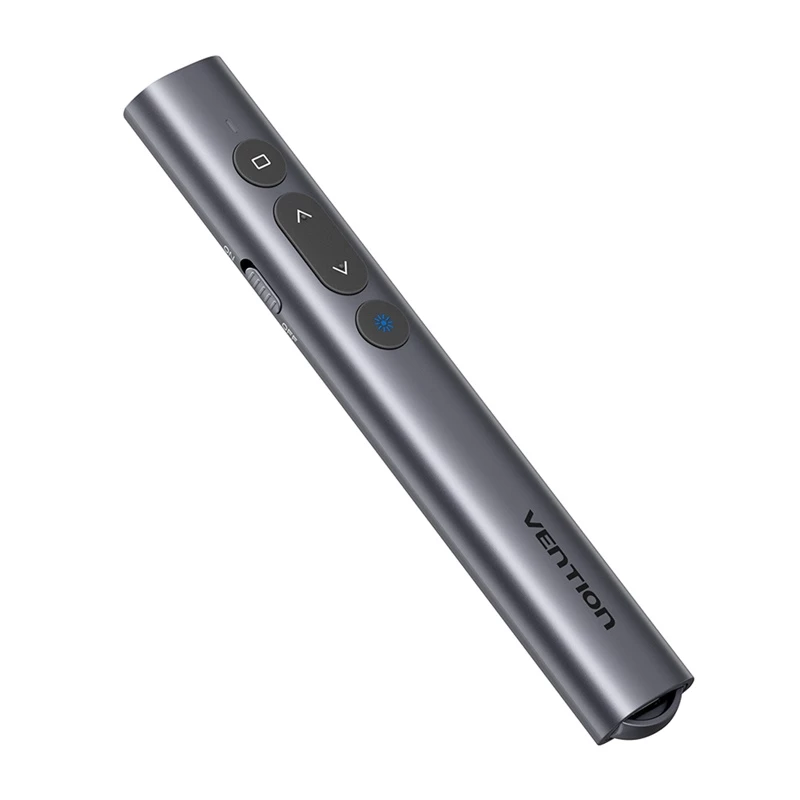 Juhtmevaba laserosuti Vention KQIH0 — punane laser, maksimaalne ulatus 50 m, USB-liides, kerge PVC-korpus