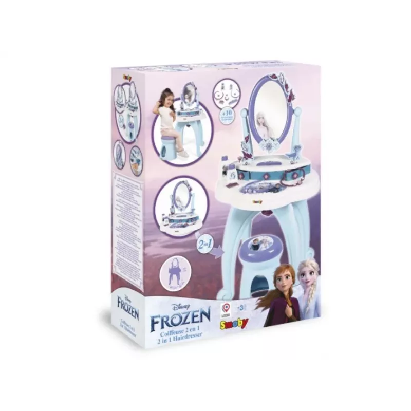 Smoby Frozen 2-in-1 juuksurilaud sinine lilla 3-6 aastat