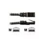 PatchSee PCI6Patch - Paikakaabel - RJ-45 (M) kuni RJ-45 (M) - 1,5m - FTP - CAT 6a - Varjestatud, Halogeenivaba - Must (PCI6-F/5)