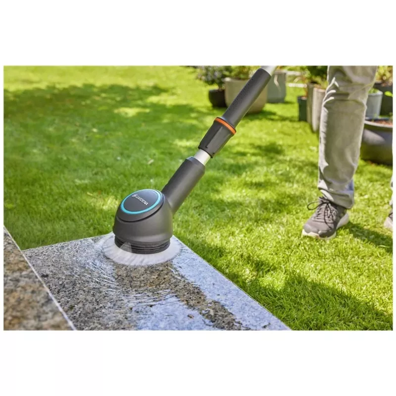 GARDENA Disc Brush Soft, akutoitelisele puhastuskombainile AquaBrush, pesuhari (hall/türkiis)