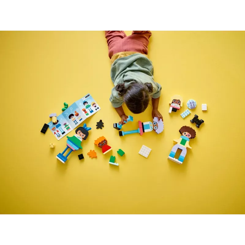 Ehitusmänguasi LEGO DUPLO 10423 ehitatavate inimeste komplekt, 71 tk, vanusele 3+, figuurid 260 mm kõrgusega