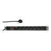 Liigpingekaitse LogiLink PDU7C01 Must 7 vahelduvvoolupistikut 230 V 2 m