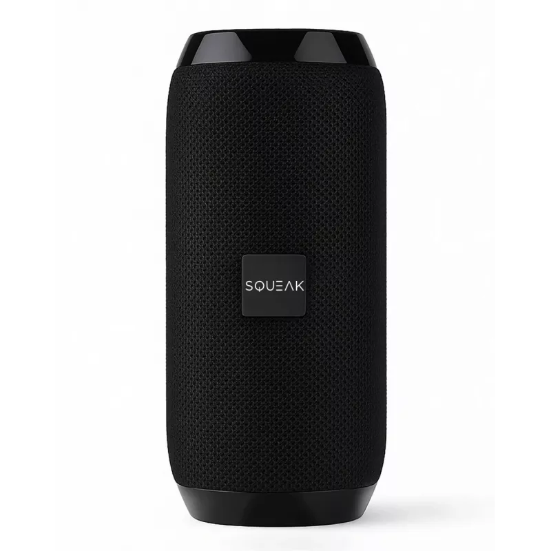 Kaasaskantav Bluetooth stereokõlar SQUEAK SQ1008 — 14W RMS, Bluetooth 5.3, 1200 mAh, IPX4, FM, LED, AUX, USB