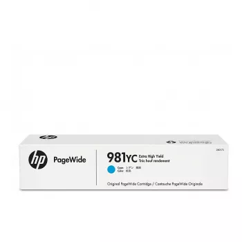 Tindikassett HP 981YC ülisuure tootlikkusega tsüaan L0R17YC 16000 lehekülge