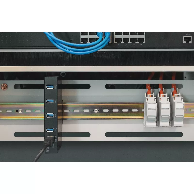 DIGITUS USB-Hub 4-Port 3.0->4xA3.0 industrial line Must