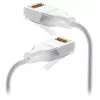 Networking kaabel Ubiquiti UACC-Cable-Patch-EL-C6A-0.3M-W RJ-45 Cat6a 0.3m Läbipaistev valge