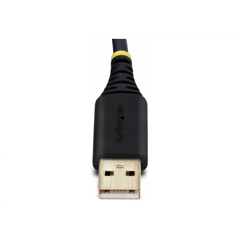 StarTech.com 2 jala (60cm) 2-pordiline USB-jadaliidese adapterkaabel, vahetatavad DB9 kruvid/mutrid, COM-i säilitus, USB-A – DB9 RS232, FTDI, 4. taseme ESD kaitse, Windows/macOS/ChromeOS/Linux – vastupidav TPE-konstruktsioon