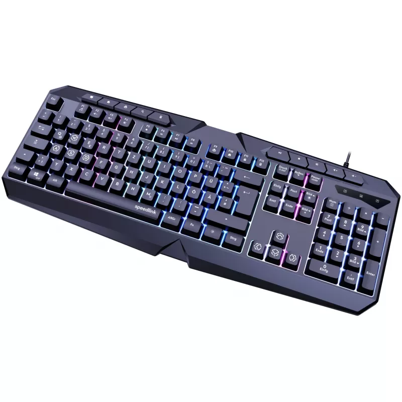Klaviatuur SPEEDLINK LUDICIUM Gaming USB QWERTZ German Must