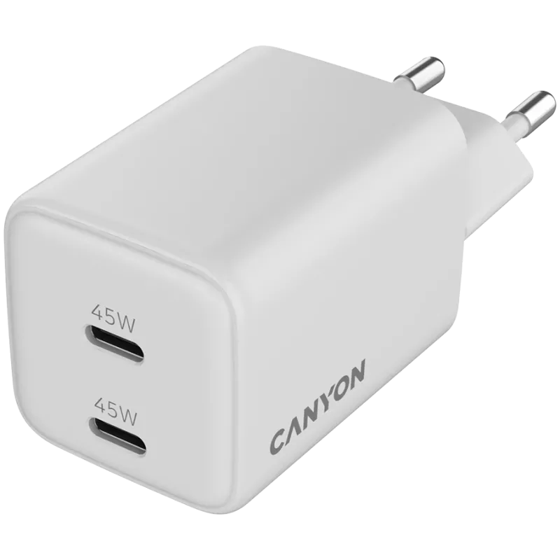 Canyon CU45AC universaalne valge vahelduvvoolu kiirlaadimise siselaadija