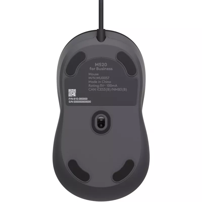 Logitech Signature Wired M520 for Business Optical Wired hiir USB-C Plug-and-Play Windows/Mac/Chrome/PC/laptops - Graphite