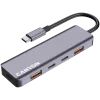 Canyon DS-18 - USB-C jaotur - 5 porti - 1x USB-C 5V alalisvoolu laadimine - 2x USB-C - 10Gbps - 2x USB 3.2