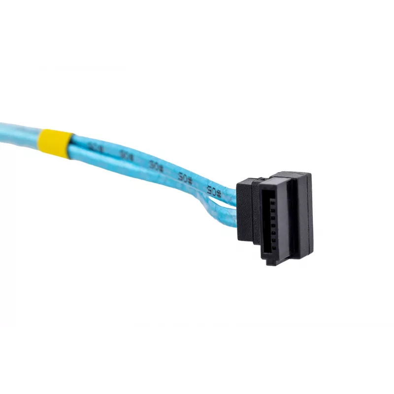 SATA-kaabel Supermicro CBL-0186L 4x ümmargune 0,56 m, SATA I, sirge isane-isane, must/sinine/valge