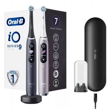 Hambahari Oral-B iO Series 9 Duo 2 tk Must Onyx/Roosakvarts